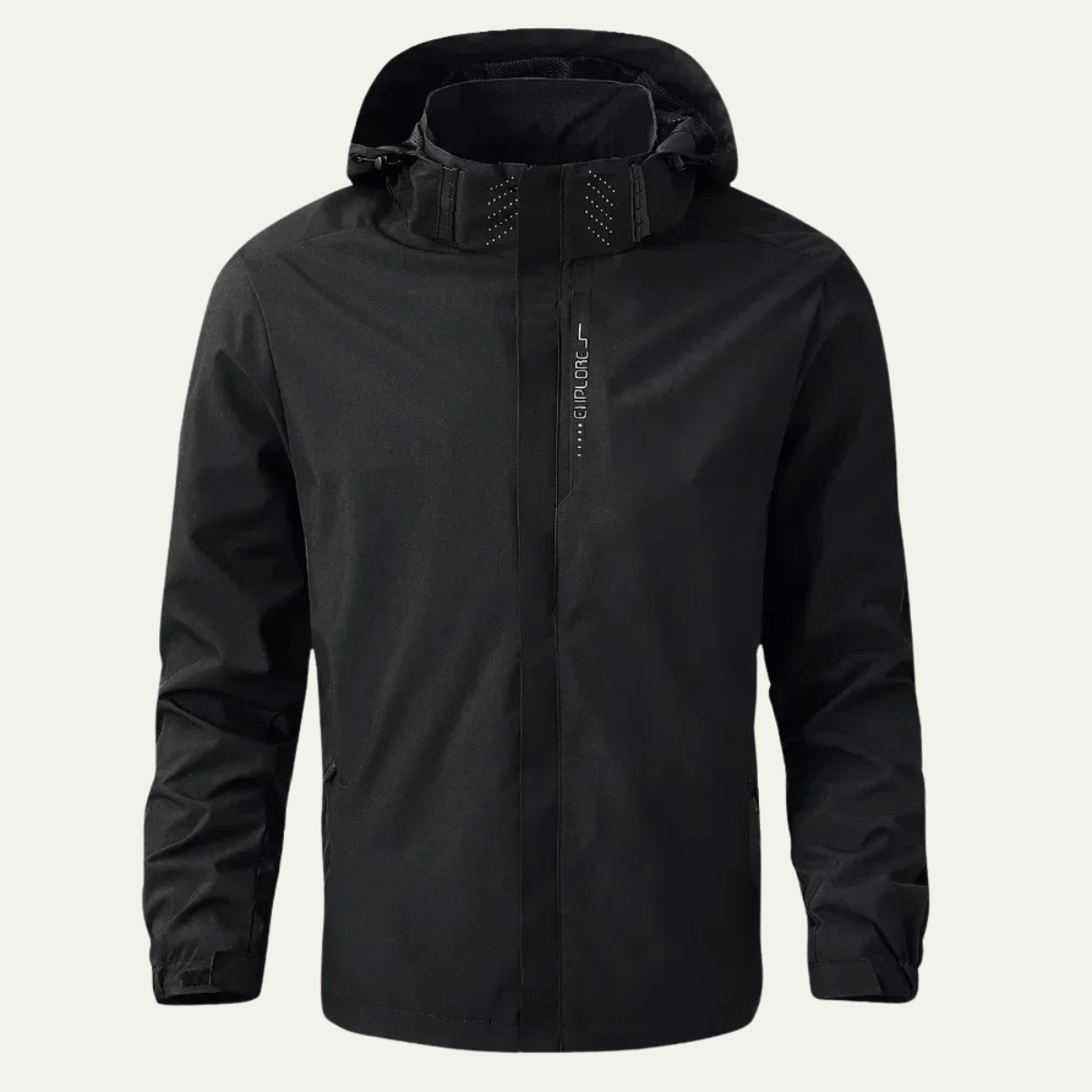 Waterproof Rain Jacket Windproof Hooded Outdoor Shell Coat - VibreMode