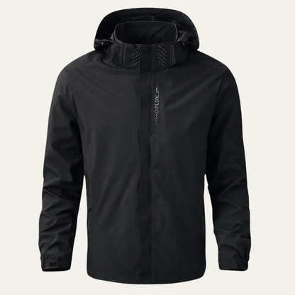 Waterproof Rain Jacket Windproof Hooded Outdoor Shell Coat - VibreMode