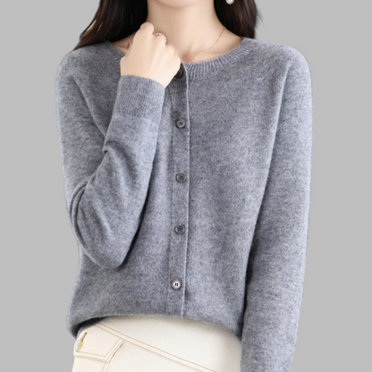 Women's Open Neck Cardigan Sweater