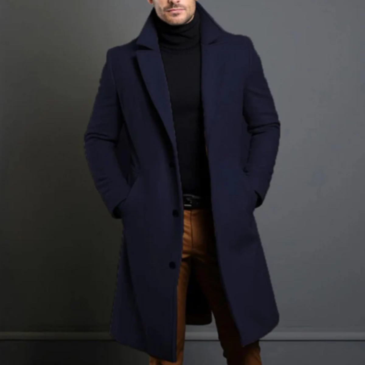 Men's Classic Wool Overcoat