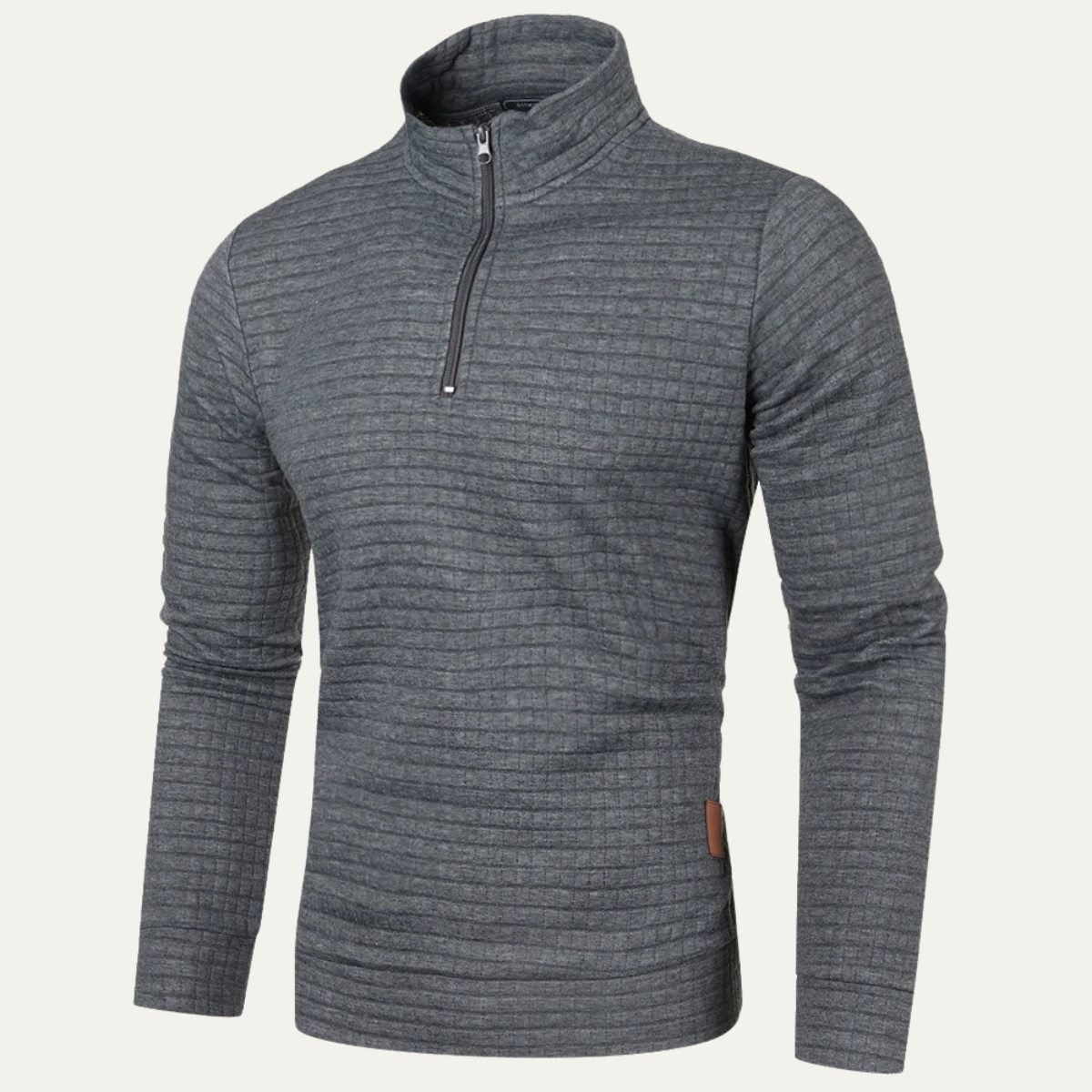 Men's Lightweight Quilted Half Zip Sweater