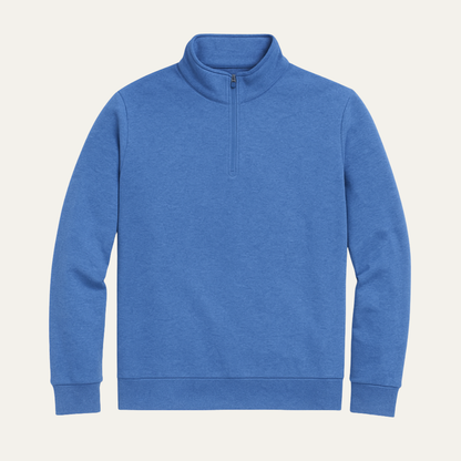 Men's Fleece Half Zip Turtleneck Sweater - VibreMode