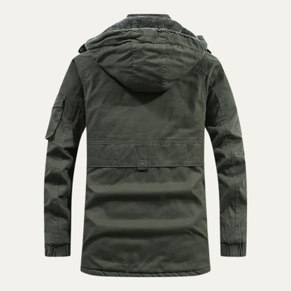 Men's Cotton Hooded Jacket Warm Lining