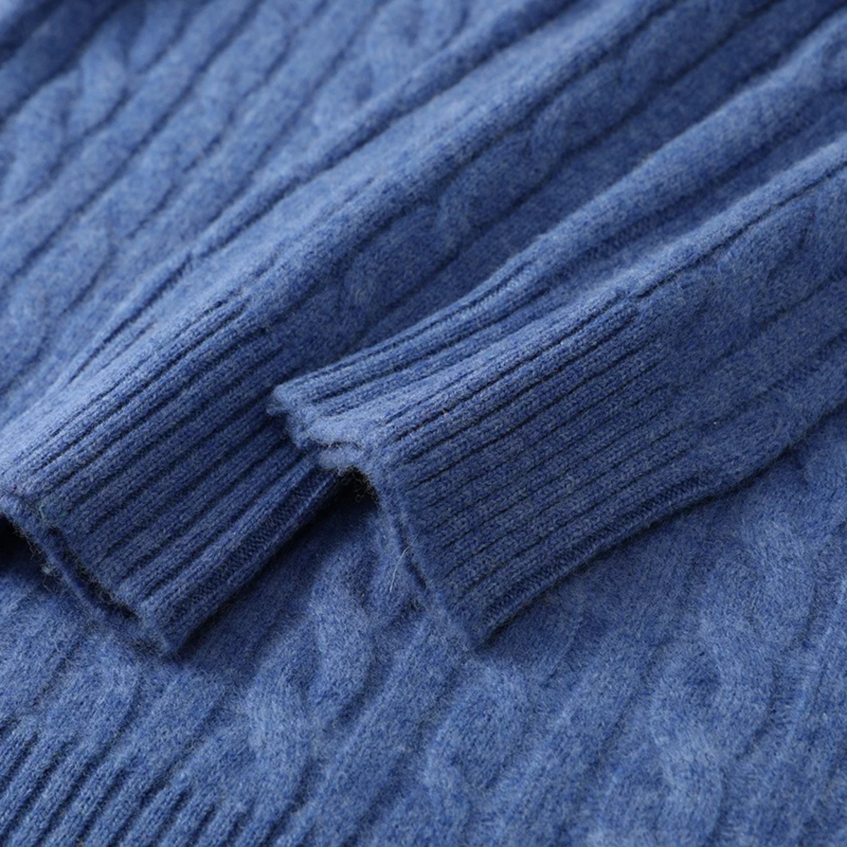 Men's Mock Neck Knit Sweater Warm Half Zip