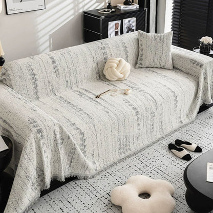 Elegant Sofa Cover Cream Colored Stretchable