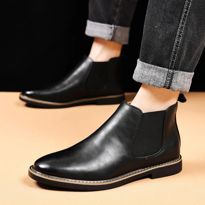 Men's Leather Chelsea Boots Classic Brown