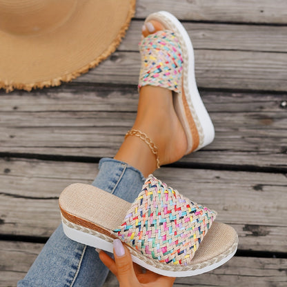 Women's Woven Wedge Sandals