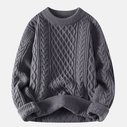 Men's Knitted Winter Sweater Solid Color