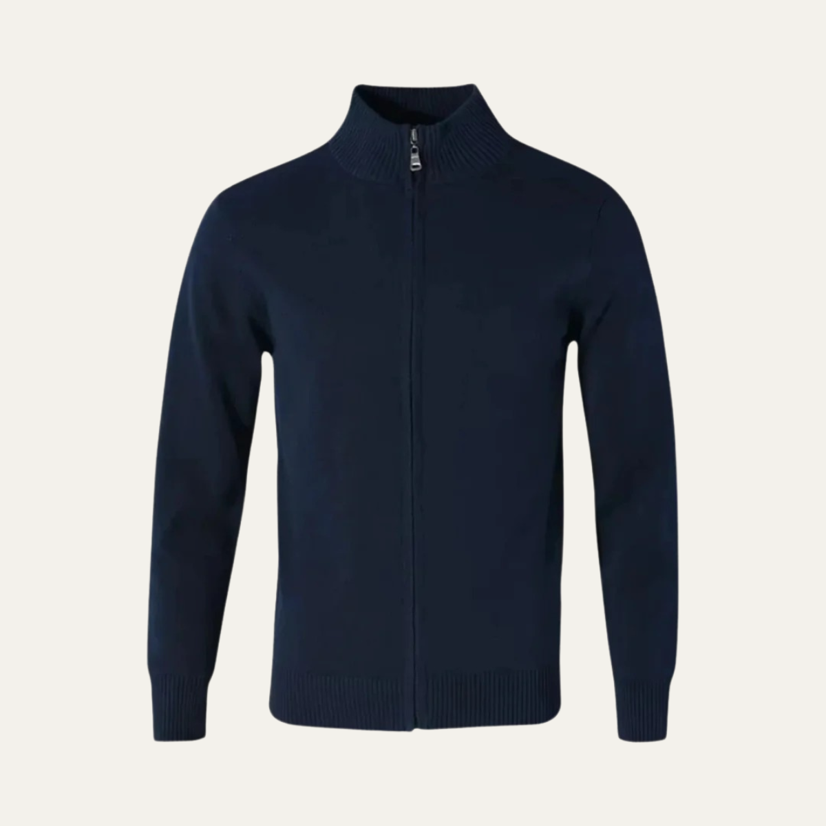 Men's Cotton Zip Cardigan Sweater - VibreMode