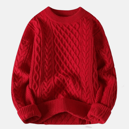 Men's Knitted Winter Sweater Solid Color