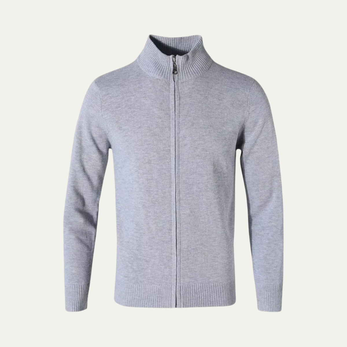 Men's Cotton Zip Cardigan Sweater