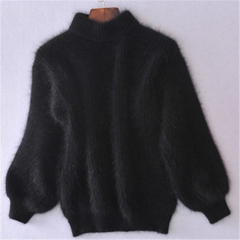 Women's Mohair Turtleneck Sweater