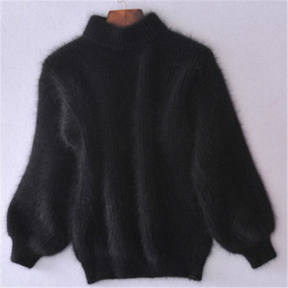 Women's Mohair Turtleneck Sweater