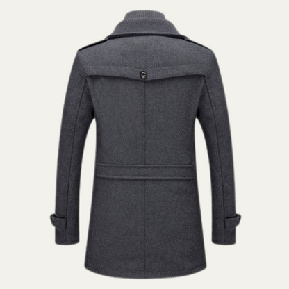 Men's Wool Blend Double Layer Coat