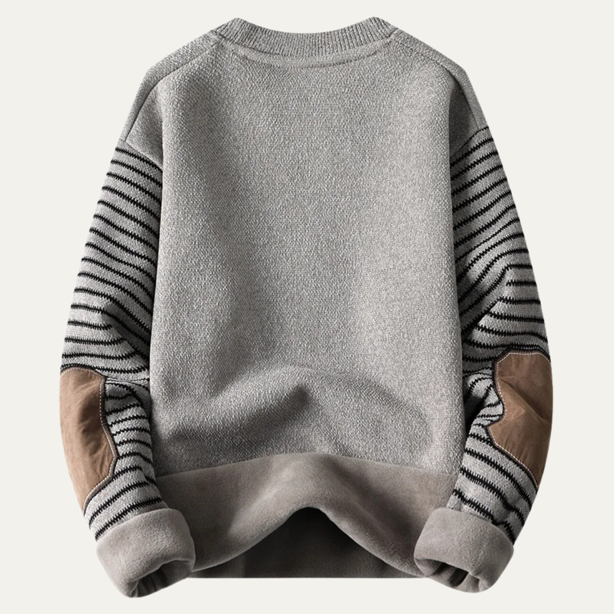 Westlake Men's Patchwork Crew Neck Knit Sweater