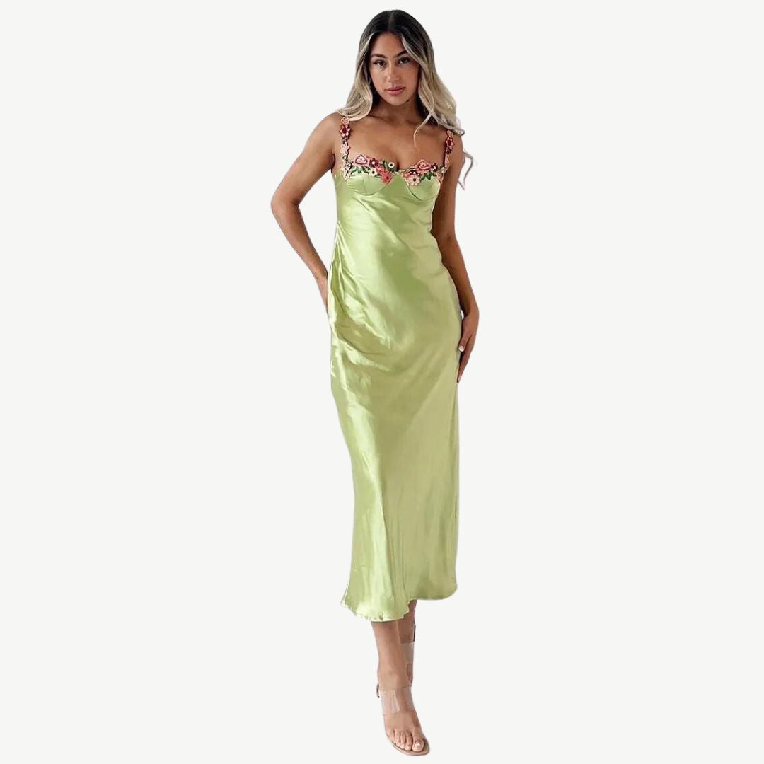 Women's Embroidered Floral Dress