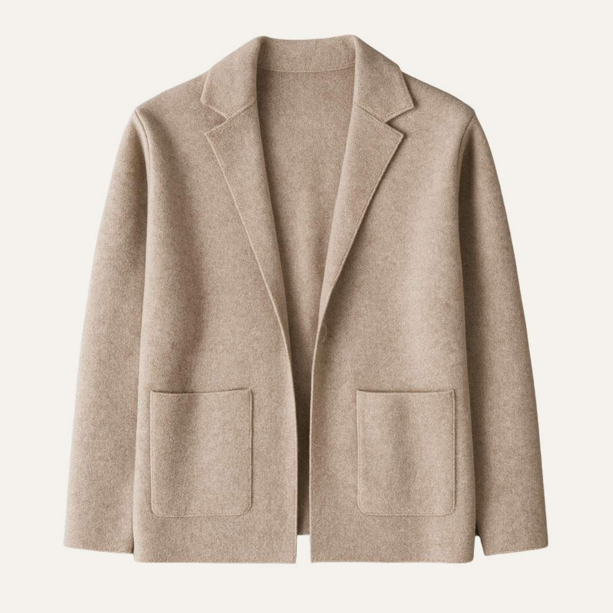 Men's Merino Wool Cardigan Soft Knit Grey - VibreMode