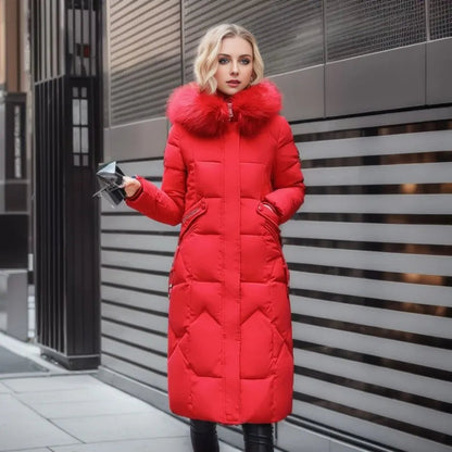 Women's Quilted Parka Coat with Hood