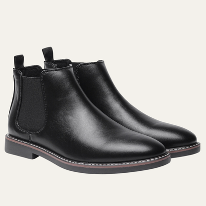 Men's Chelsea Boots Ankle Slip On Leather Brown