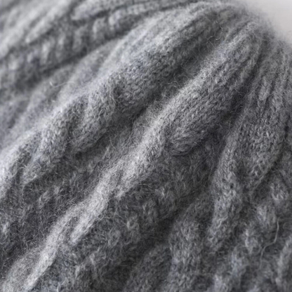 Men's Cashmere Ribbed Beanie