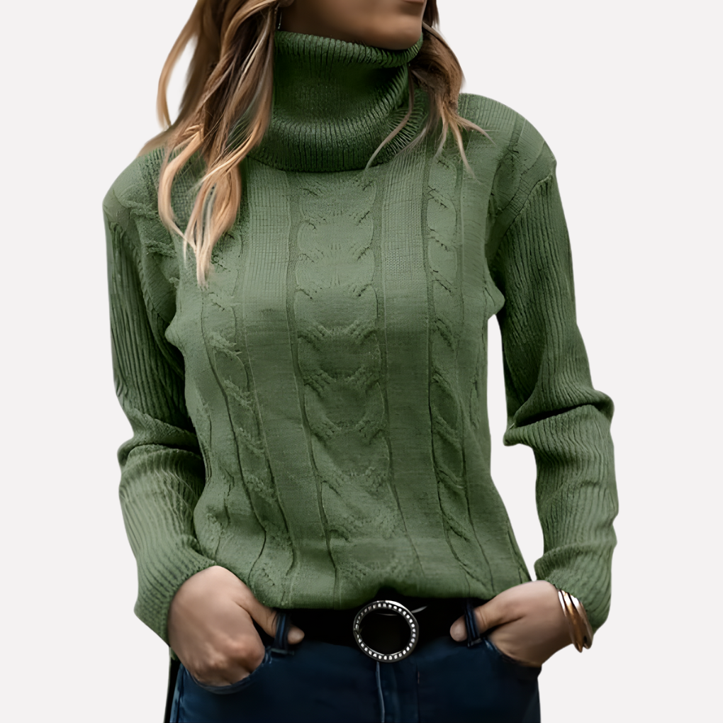 Women's Turtleneck Sweater Relaxed Fit
