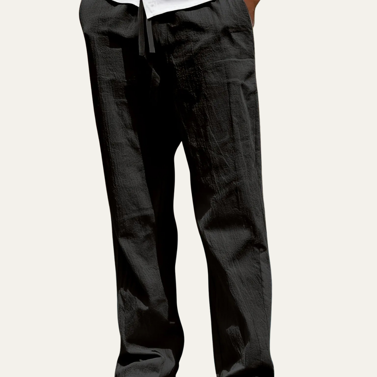 Men's Linen Tapered Pants Breathable