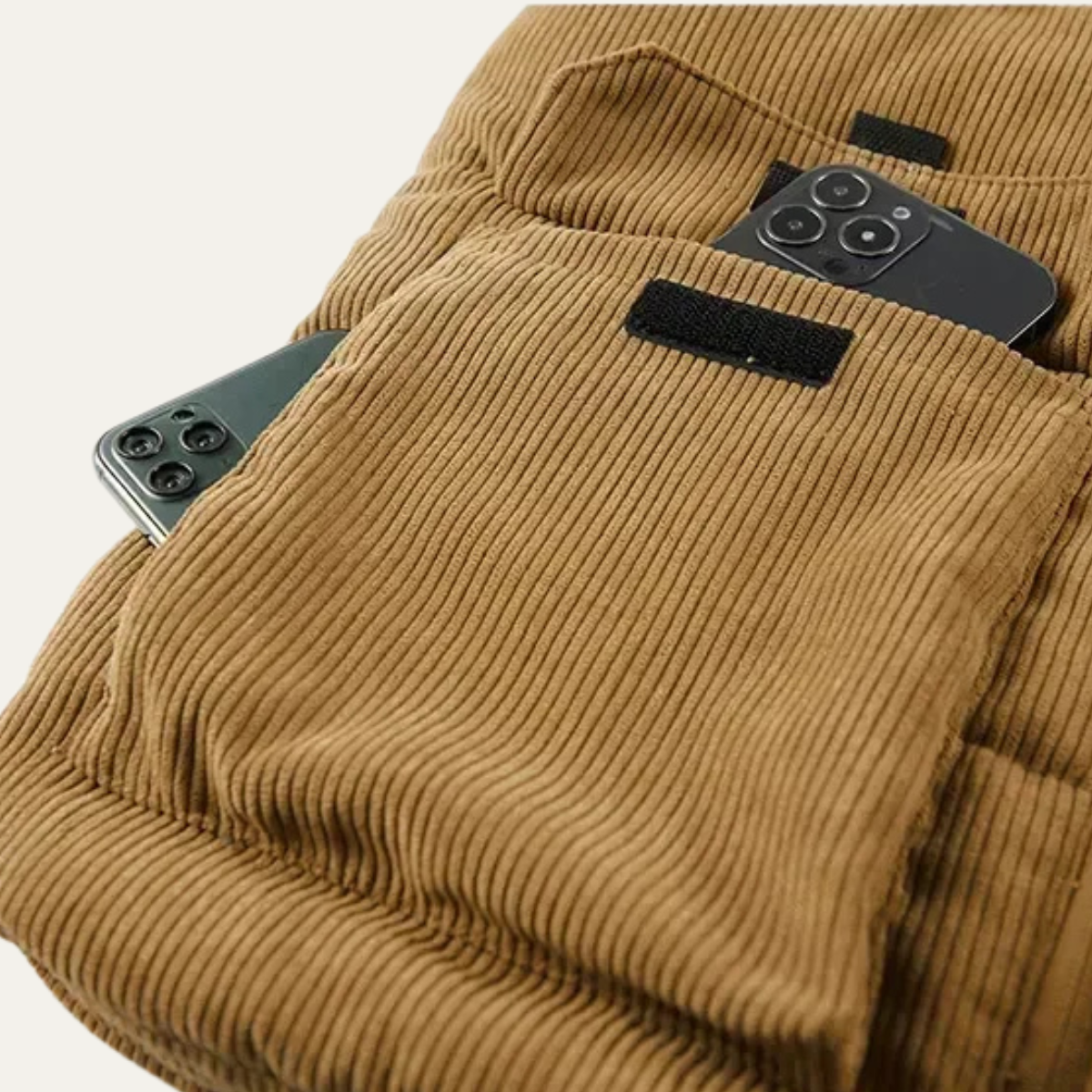 Men's Padded Puffer Vest Corduroy Warm Silverhill