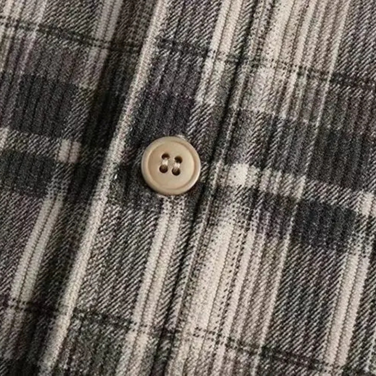 Men's Plaid Flannel Shirt Vintage Style