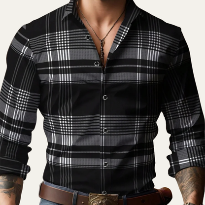 Men's Plaid Button Down Shirt