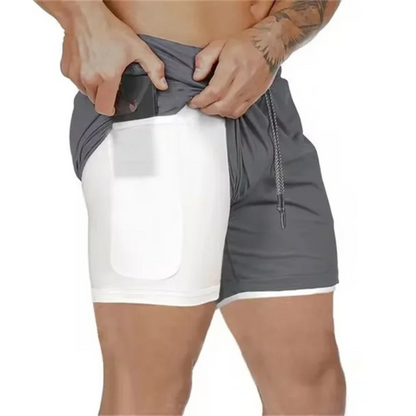 Men's Sport Shorts Athletic 2-In-1