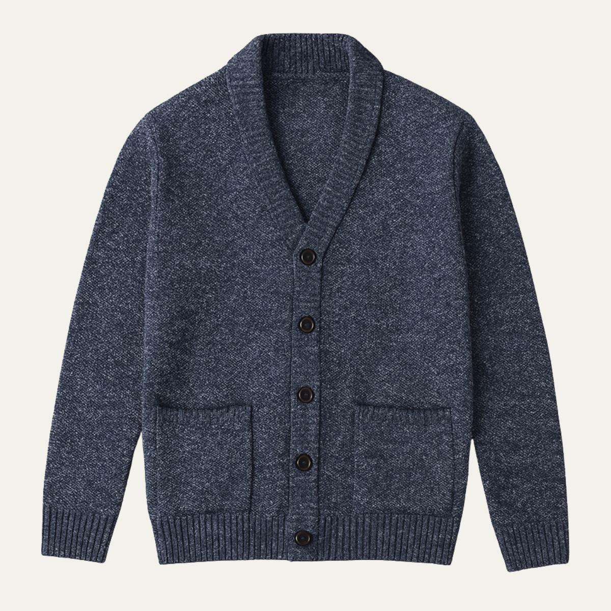 Peschiera Men's V Neck Cardigan Knitted Casual - VibreMode
