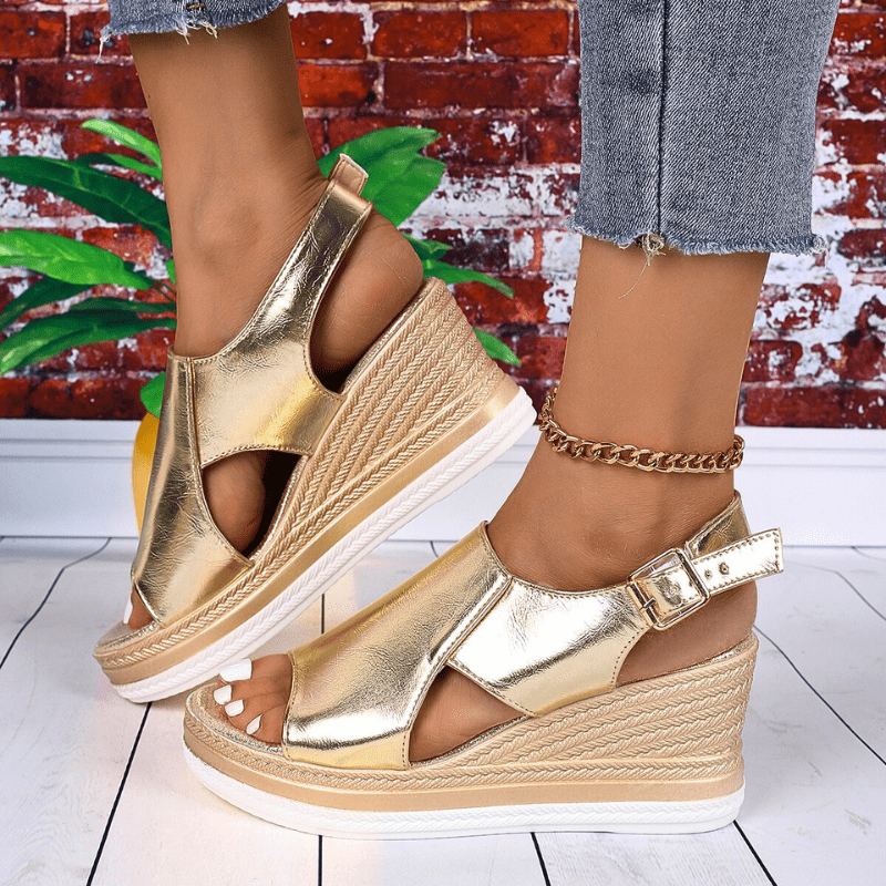 Luxury Women's Glitter Platform Sandals