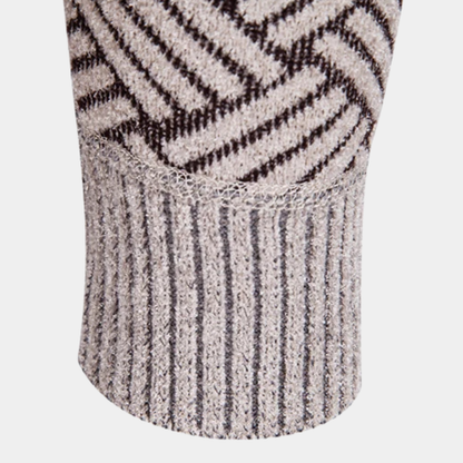 Men's Thick Knitted Full Zip Fleece Lined Jacket