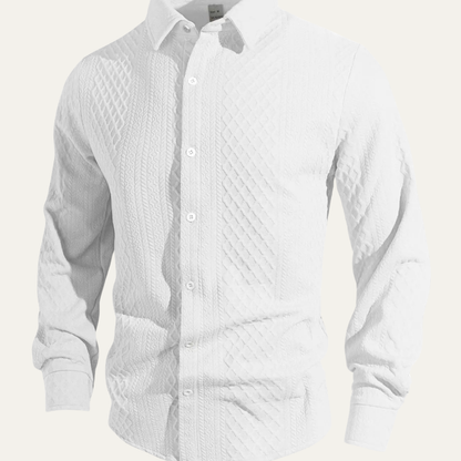 Men's Knit Business Casual Shirt