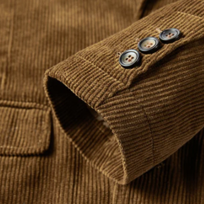 Men's Corduroy Blazer Elbow Patches