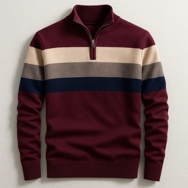 Colorful Stripe Long Sleeve Sweater