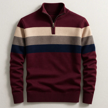 Colorful Stripe Long Sleeve Sweater