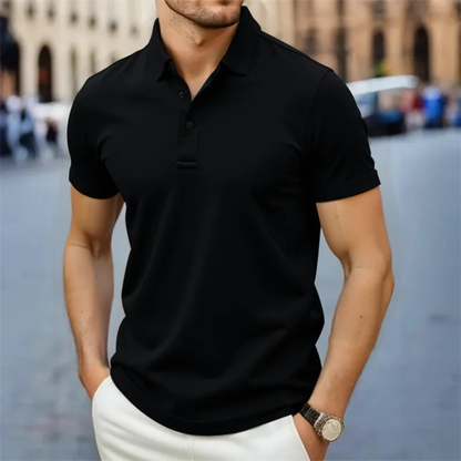 Men's Classic Short Sleeve Polo Shirt Cotton