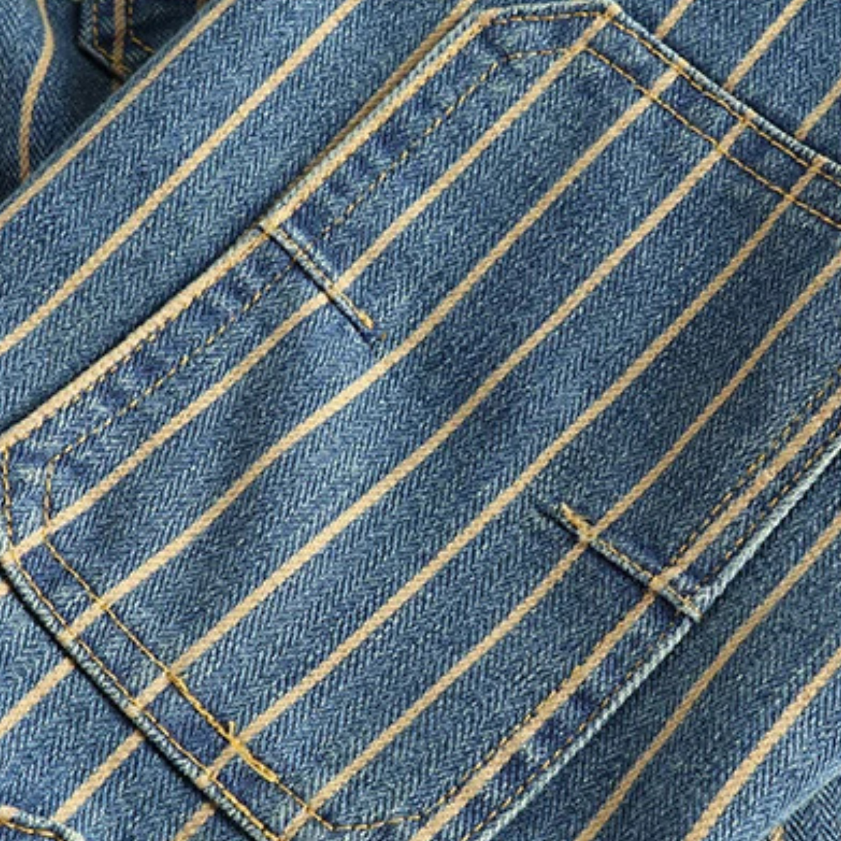 Men's Vintage Striped Cotton Shirt