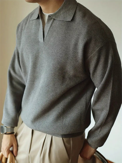 Classic Fit Long-Sleeve Polo Shirt