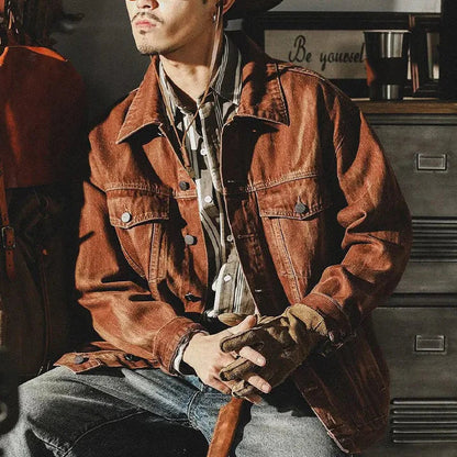 Men's Classic Denim Jacket Modern Comfort Style