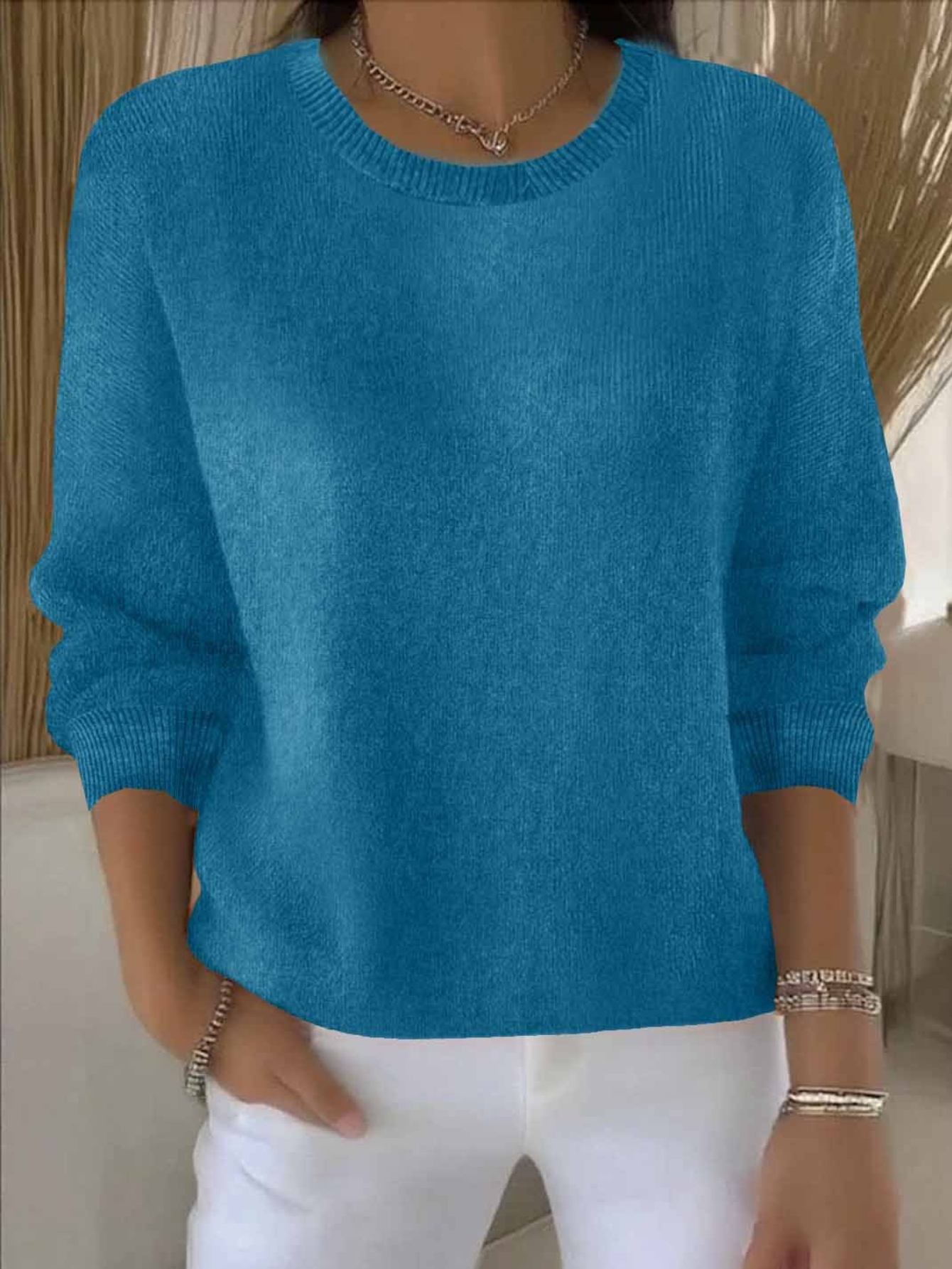 Women's Fine Knit Sweater Soft Fabric
