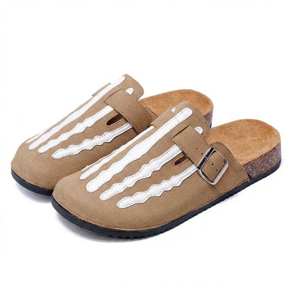 Striped Cork Clogs for Men – Stylish & Comfortable Footwear Caliboot