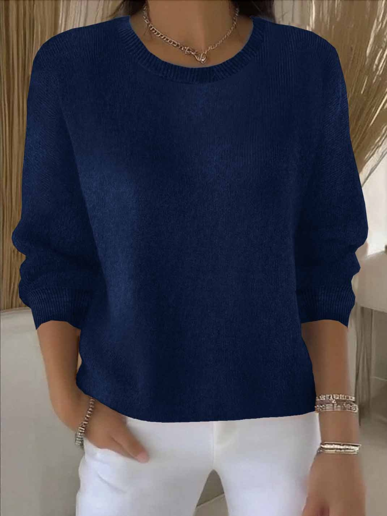 Women's Fine Knit Sweater Soft Fabric