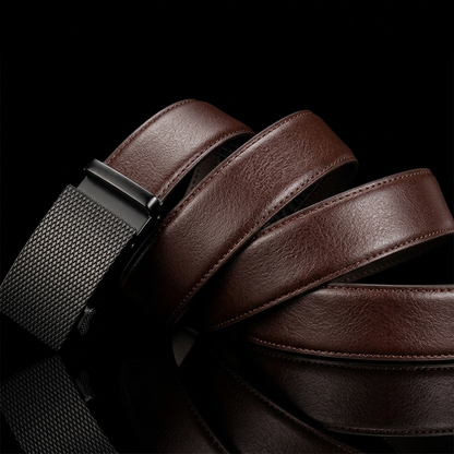 Adjustable Fit Belt with Textured Buckle for Men – Stylish & Durable Caliboot