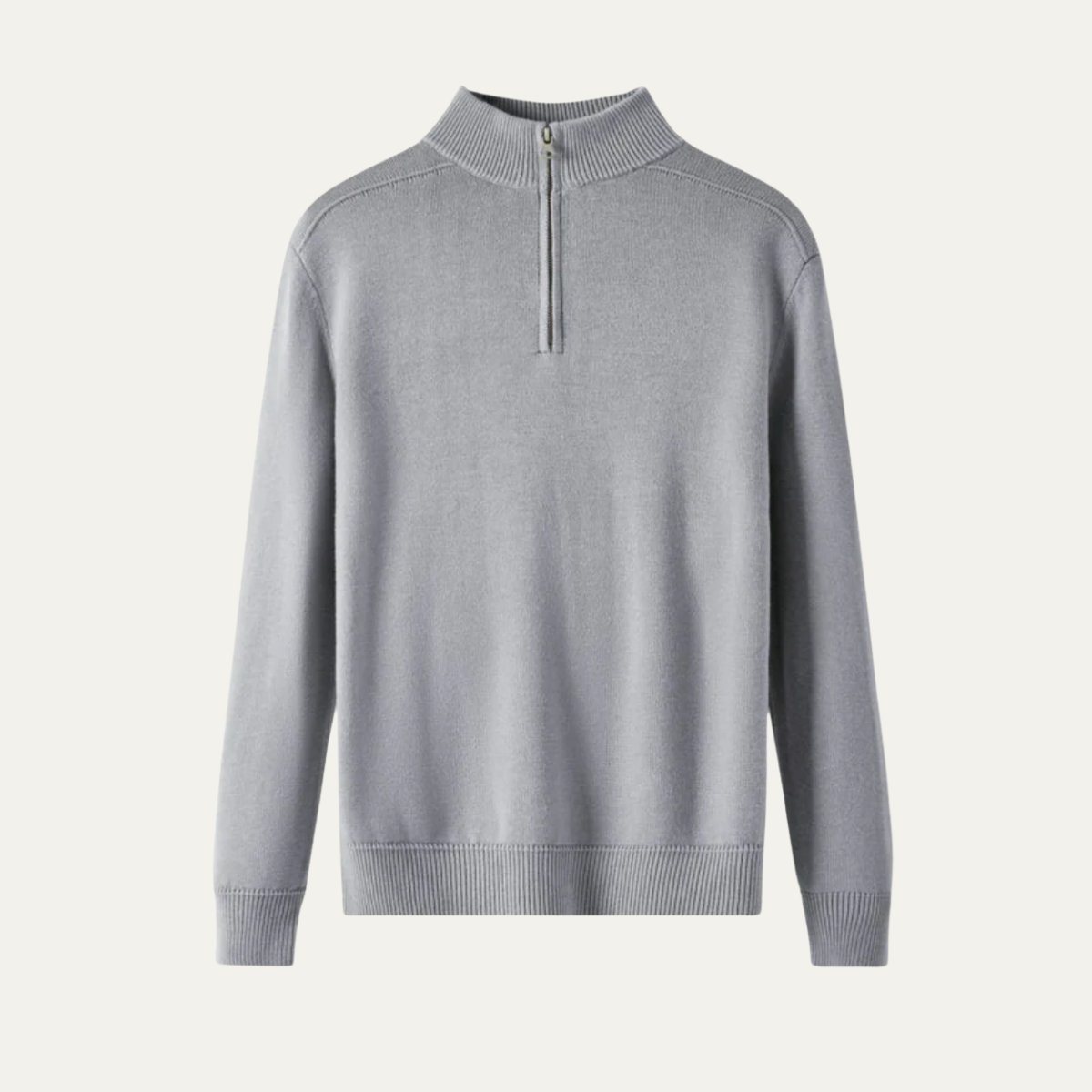 Men's Merino Wool Quarter Zip Sweater