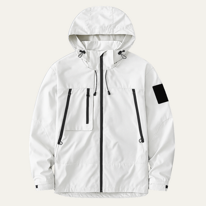 Men's Waterproof Windbreaker Hooded Jacket Lightweight - VibreMode