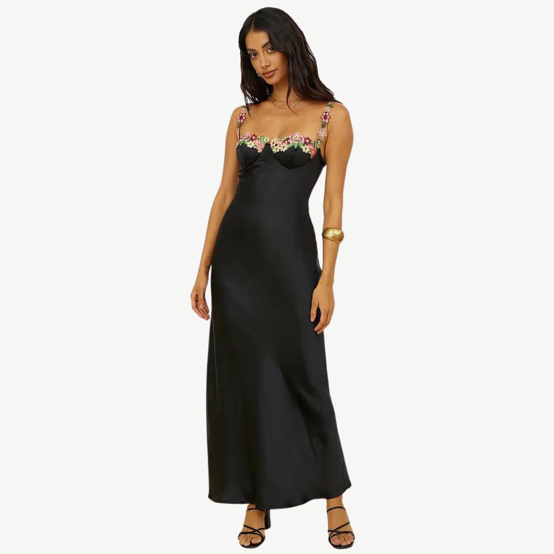 Women's Embroidered Floral Dress
