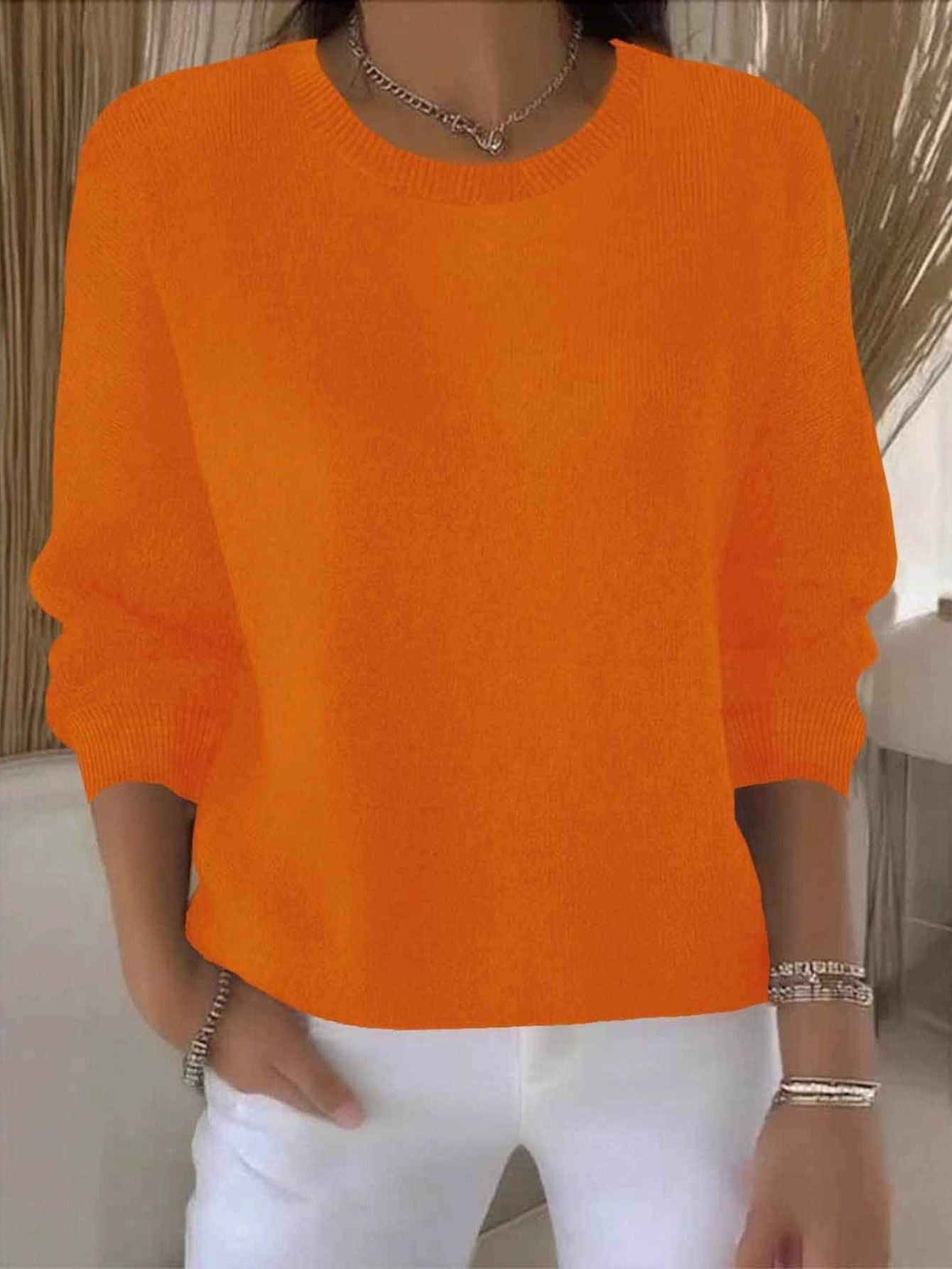 Women's Fine Knit Sweater Soft Fabric