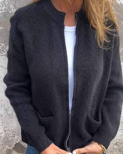 Women's Round Neck Cardigan
